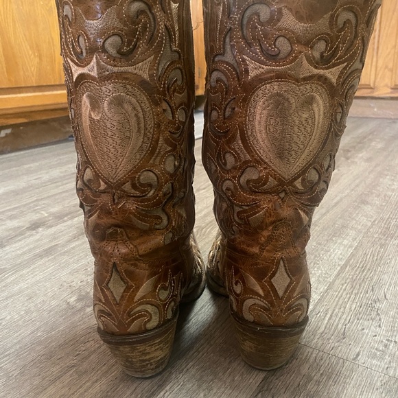 Corral vintage boots with heart bling - Picture 3 of 9
